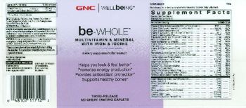 GNC WELLbeING Be-Whole Multivitamin & Mineral With Iron & Iodine - supplement for women