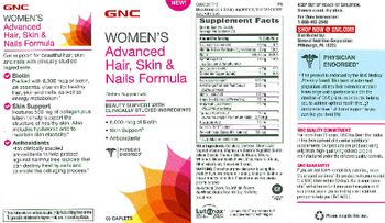 GNC Women's Advanced Hair, Skin & Nails Formula - supplement