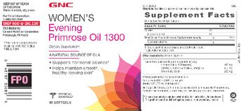 GNC Women's Evening Primrose Oil 1300 - supplement