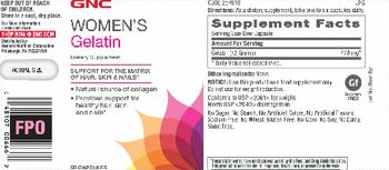 GNC Women's Gelatin - supplement