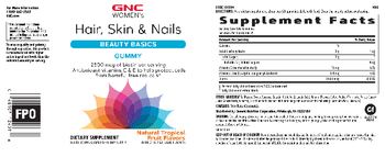 GNC Women's Hair, Skin & Nails Gummy Tropical Fruit - supplement
