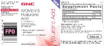 GNC Women's Hyaluronic Acid - supplement