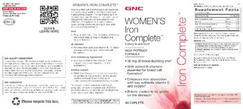 GNC Women's Iron Complete - supplement