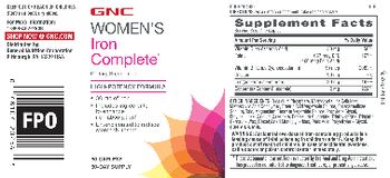 GNC Women's Iron Complete - supplement