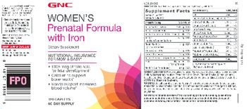 GNC Women's Prenatal Formula with Iron - supplement
