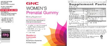 GNC Women's Prenatal Gummy Raspberry Lemonade - supplement