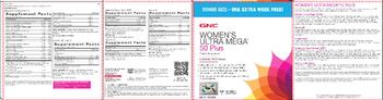 GNC Women's Ultra Mega 50 Plus Fish Oil With CoQ10 - supplement