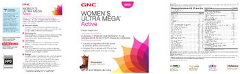 GNC Women's Ultra Mega Active Chocolate - supplement