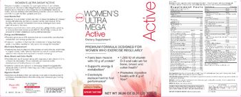 GNC Women's Ultra Mega Active Vanilla Creme - supplement