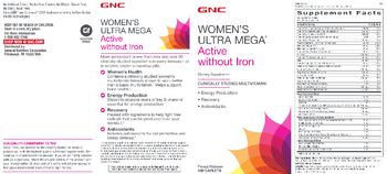 GNC Women's Ultra Mega Active Without Iron - supplement