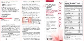 GNC Women's Ultra Mega Bone Density Without Iron And Iodine - clinically studied multivitamin