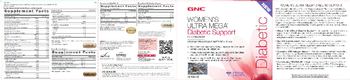 GNC Women's Ultra Mega Diabetic Support Concentrated Mini Fish Oil - supplement