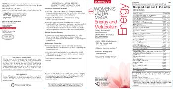 GNC Women's Ultra Mega Energy And Metabolism - clinically studied multivitamin
