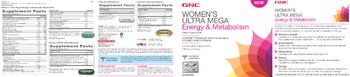 GNC Women's Ultra Mega Energy & Metabolism Energy & Metabolism Generator - supplement