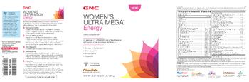 GNC Women's Ultra Mega Energy Chocolate - supplement