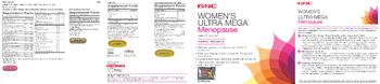 GNC Women's Ultra Mega Menopause Vitapak Program Fish Oil - supplement