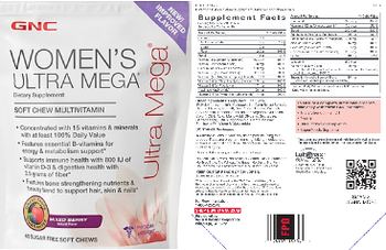 GNC Women's Ultra Mega Soft Chew Multivitamin Mixed Berry - supplement