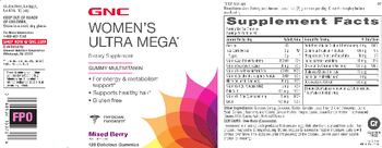 GNC Women's Ultra Mega Women's Ultra Mega Mixed Berry - supplement