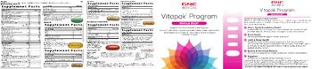 GNC Women's Vitapak Program Whole Body Antioxidant & Circulation - supplement