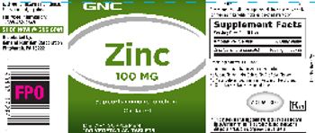 GNC Zinc 100 MG - supplement