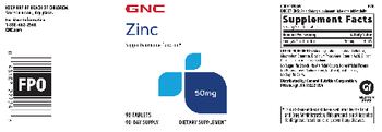 GNC Zinc 50 mg - supplement