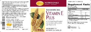 GNLD Nutritionals Water Miscible Vitamin E Plus - supplement
