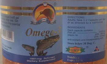 Gold Kiwi Omega-3 Plus Vitamin E - supplement