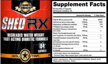 GoldStar Performance Products Shed Rx - supplement