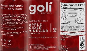 Goli Nutrition Apple Cider Vinegar Gummies - supplement