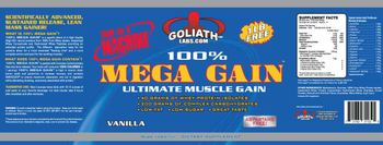 Goliath Labs 100% Mega Gain Vanilla - supplement