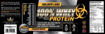 Goliath Labs 100% Whey Protein Strawberry Smoothie - supplement