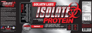 Goliath Labs Isolate Protein Chocolate - supplement