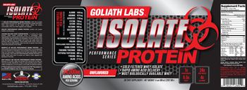 Goliath Labs Isolate Protein Unflavored - supplement