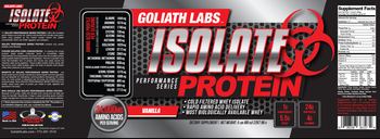 Goliath Labs Isolate Protein Vanilla - supplement