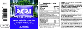 Good 'N Natural Acai Daily Cleanse - supplement
