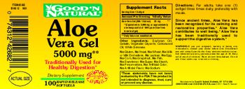 Good 'N Natural Aloe Vera Gel 5000 mg - supplement