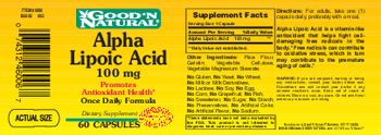 Good 'N Natural Alpha Lipoic Acid 100 mg - supplement