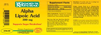 Good 'N Natural Alpha Lipoic Acid 300 mg - supplement