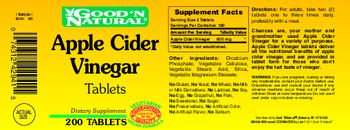 Good 'N Natural Apple Cider Vinegar Tablets - supplement