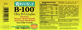 Good 'N Natural B-100 Ultra B-Complex - supplement