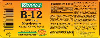 Good 'N Natural B-12 500 mcg Microlozenge Natural Cherry Flavor - vitamin supplement