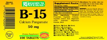 Good 'N Natural B-15 Calcium Pangamate 50 mg - supplement