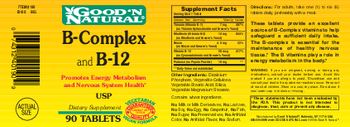 Good 'N Natural B-Complex And B-12 - supplement