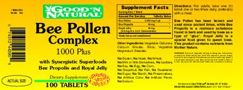 Good 'N Natural Bee Pollen Complex 1000 Plus - supplement