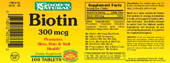 Good 'N Natural Biotin 300 mcg - supplement