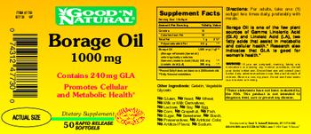 Good 'N Natural Borage Oil 1000 mg - supplement