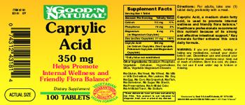 Good 'N Natural Caprylic Acid 350 mg - supplement