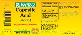 Good 'N Natural Caprylic Acid 365 mg - supplement
