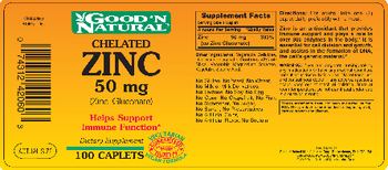 Good 'N Natural Chelated Zinc 50 mg - supplement