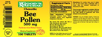 Good 'N Natural Chewable Bee Pollen 500 mg - supplement
